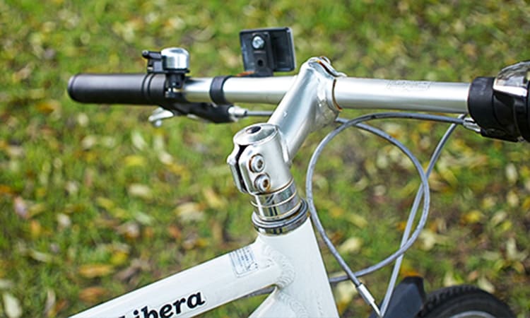 自転車のハンドル部分